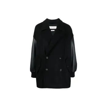 Alexander McQueen Double Breasted Notched Lapels Coat
