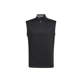 Adidas QUARTER-ZIP VEST Tank Tops Men's Black