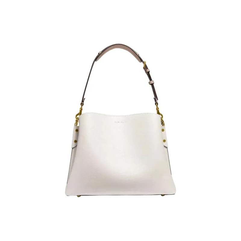COACH Leather Tote Bag, Shopping Bag, Handbag, Shoulder Bag Women's White-2