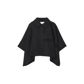 COS Merino Wool Lyocell Shawls Women's Black