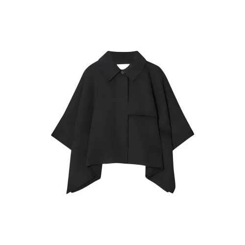 COS Merino Wool Lyocell Shawls Women's Black