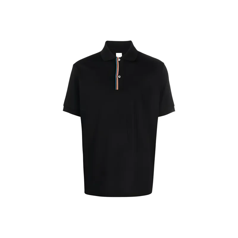 Paul Smith Rainbow stripe Cotton Polo Shirt-0