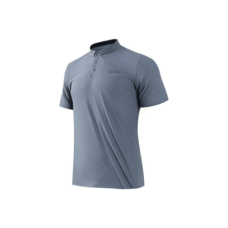 ANTA Variety Training Collection Polo Shirts Men Rabbit Gray-0