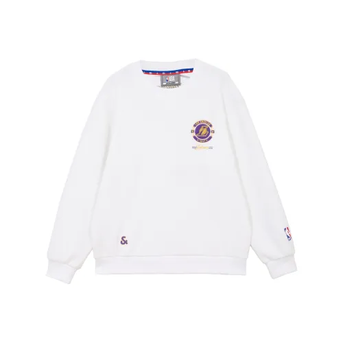 JACK JONES· x NBA Los Angeles Lakers Sweatshirt Men's Natural White