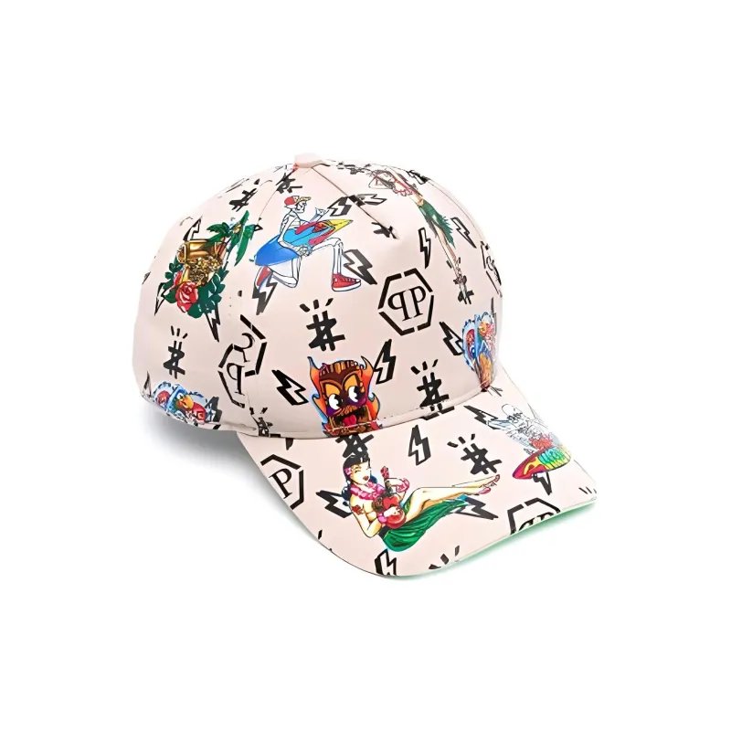 PHILIPP PLEIN Cotton Baseball Caps Women's White-1