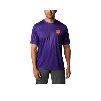 Columbia Collegiate PFG T-Shirts Men Purple