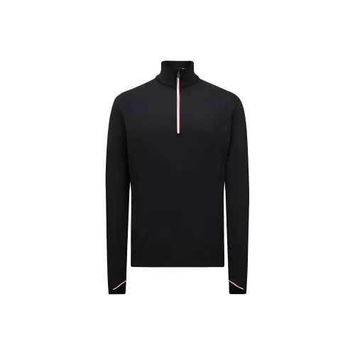 Moncler Logo Patch Front Zipped Sweatshirt
