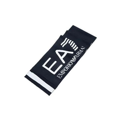 EMPORIO ARMANI Acrylic Knit Scarves Unisex Dark Blue