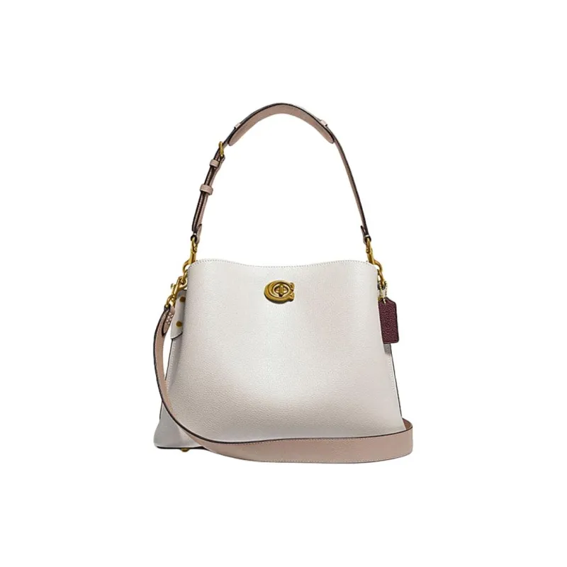COACH Leather Tote Bag, Shopping Bag, Handbag, Shoulder Bag Women's White-0