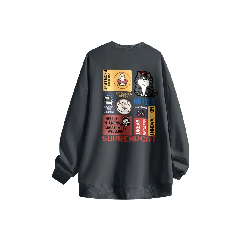Supremo Cat Sweatshirts Unisex-6