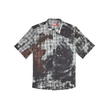 DIESEL Shirts Men Black/Gray