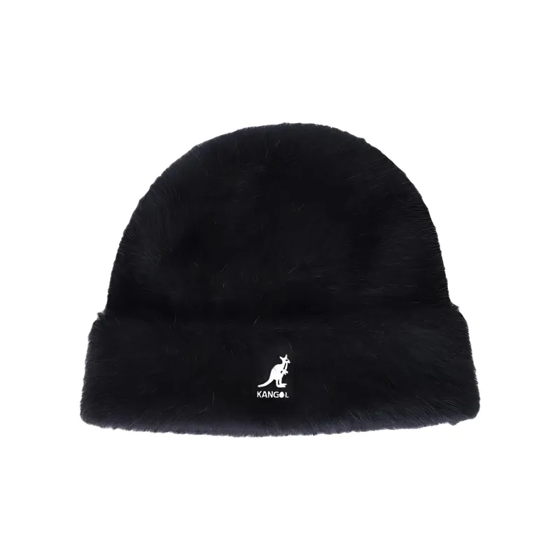 KANGOL Angora Nylon Beanies Unisex Black-0