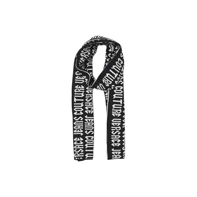 VERSACE JEANS COUTURE Intarsia Knit logo Scarf-3