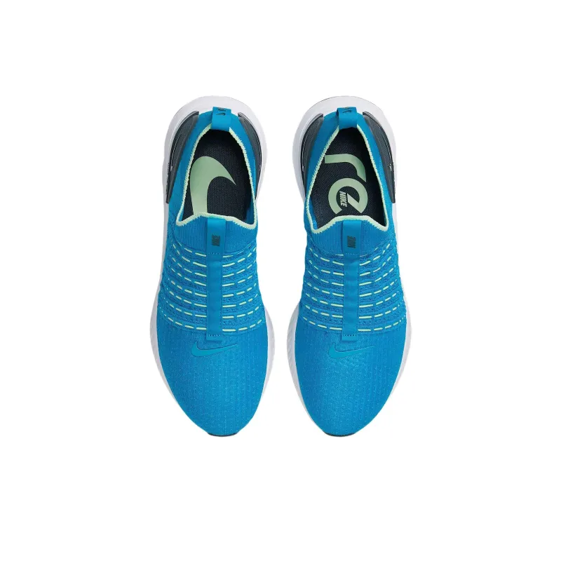 Nike React Phantom Run Flyknit 2 Anti Slip Wear Resistant Low Top Casual Running Shoes Men's Blue-2