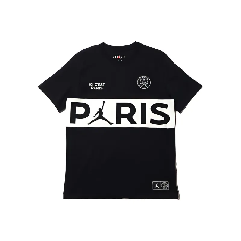 Jordan x PSG T Shirt Men's Black-0