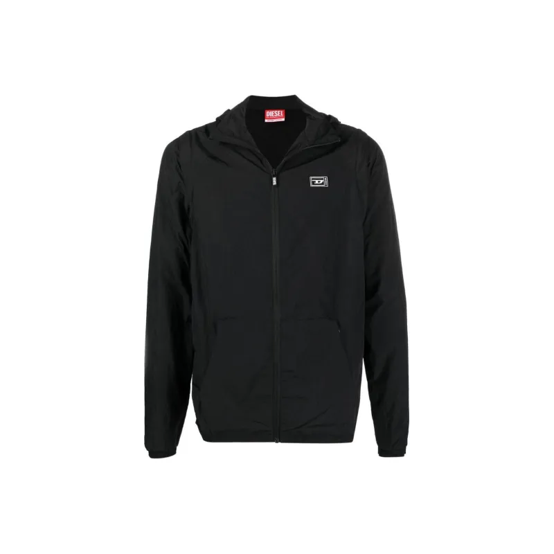 DIESEL Logo patch Detail Hooded Jacket-0
