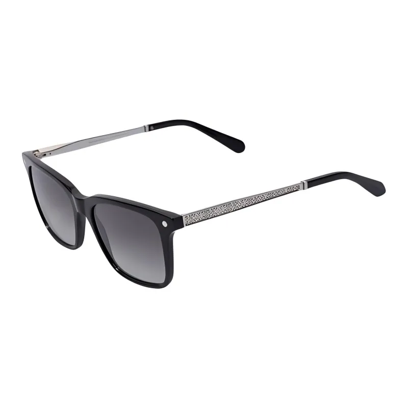 STEFANO RICCI Palladium-Plated Titanium Alloy Acetate Square Sunglasses Men's Black-0