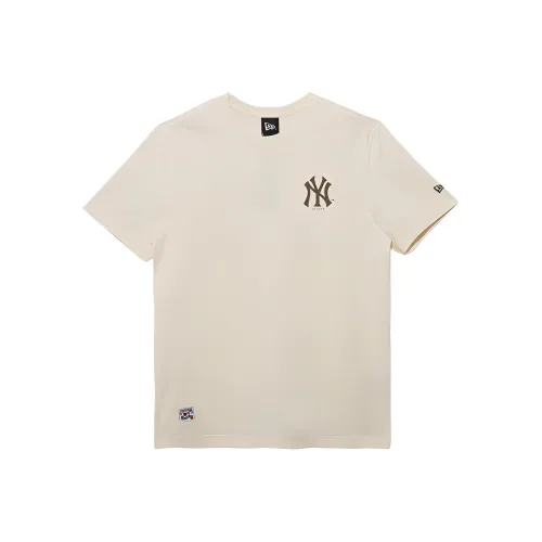 New Era T-Shirts Unisex Ivory White