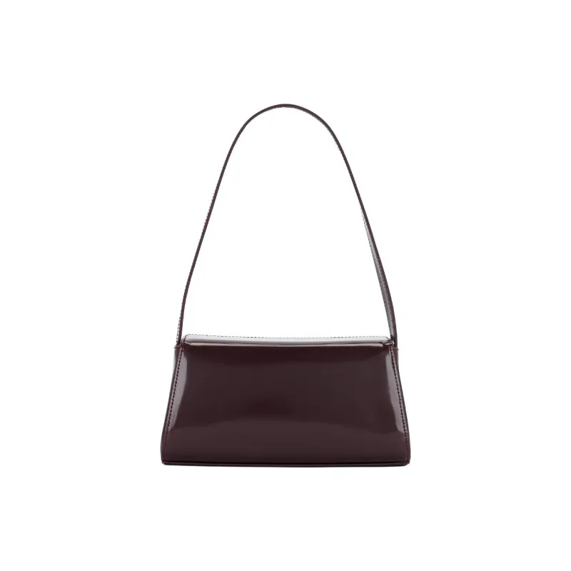 ST. AGNI Calfskin Shoulder Bag Mini Women's Bordeaux Red-2