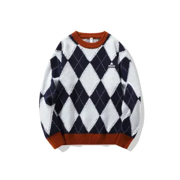 NOCAO Knitwear Unisex Black White Plaid