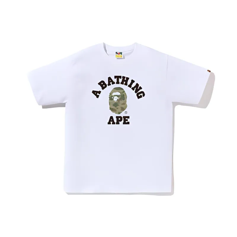 Bape Splinter Camo College Tee-4