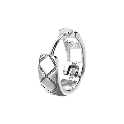 DAIRUO 999 Fine Silver Earrings Men's