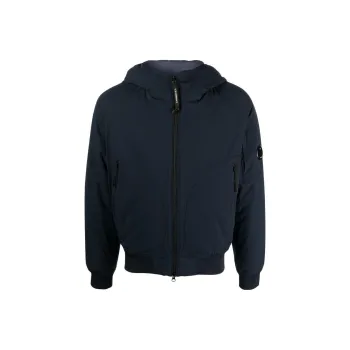 C.P.Company Logo-patch Zip-up Sports Jacket