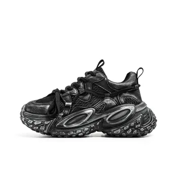 JANECO Slip Resistant, Abrasion Resistant, Breathable Low Top Chunky Sneakers Men's