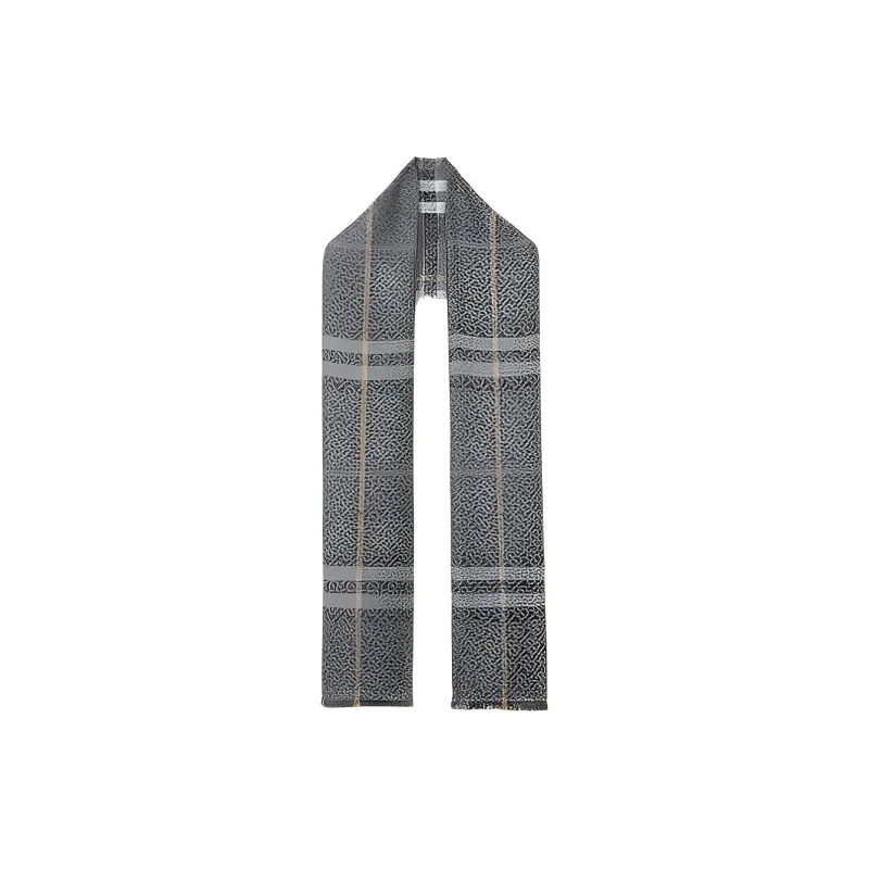 Burberry Knit Scarves Women's Gray-0