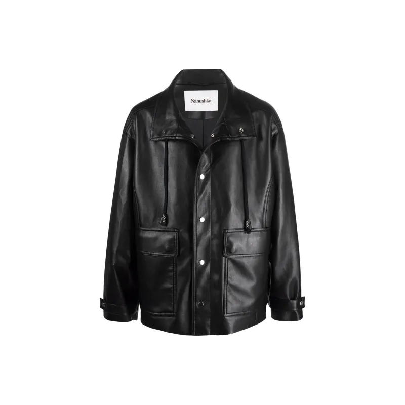 NANUSHKA Jackets Men Black-0