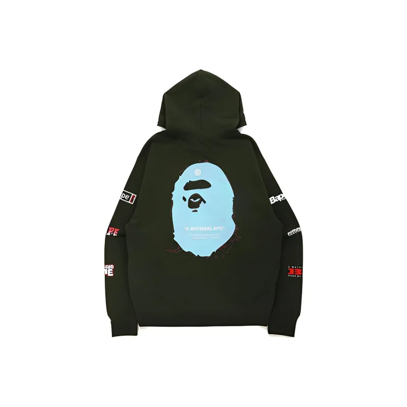 Bape Big Ape Head Digital Mosaic Relaxed Fit Full Zip Hoodie-2