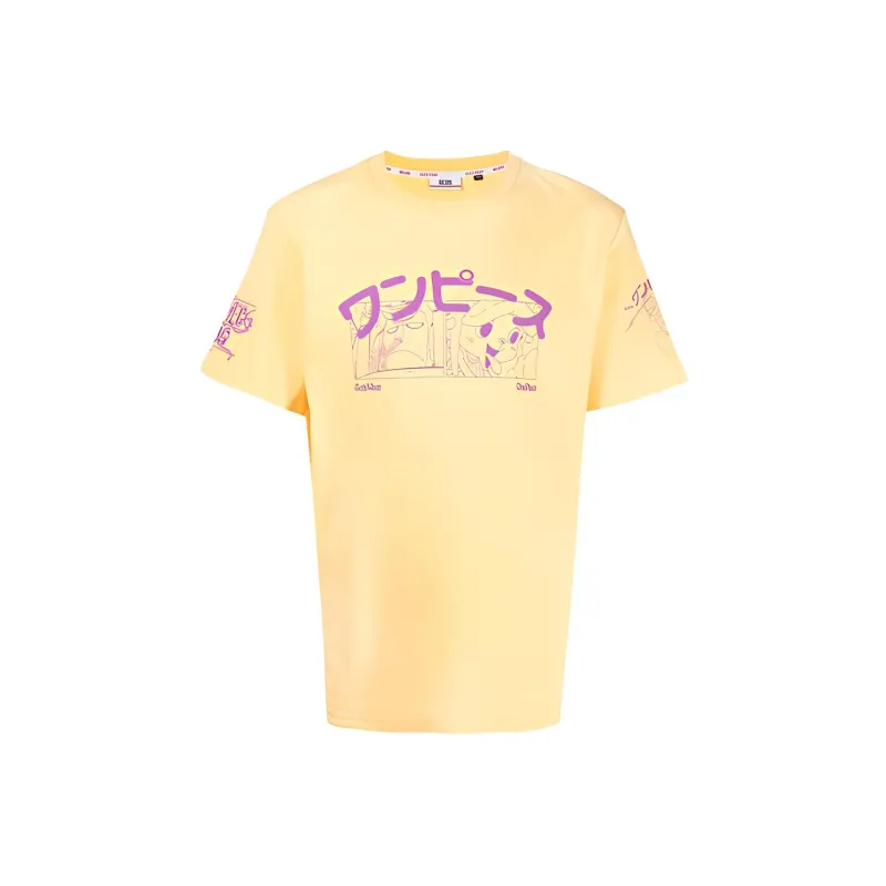 GCDS T Shirts Men Yellow-0