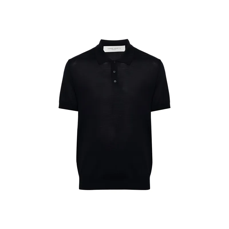 Golden Goose Logo Patch Polo Shirt-0
