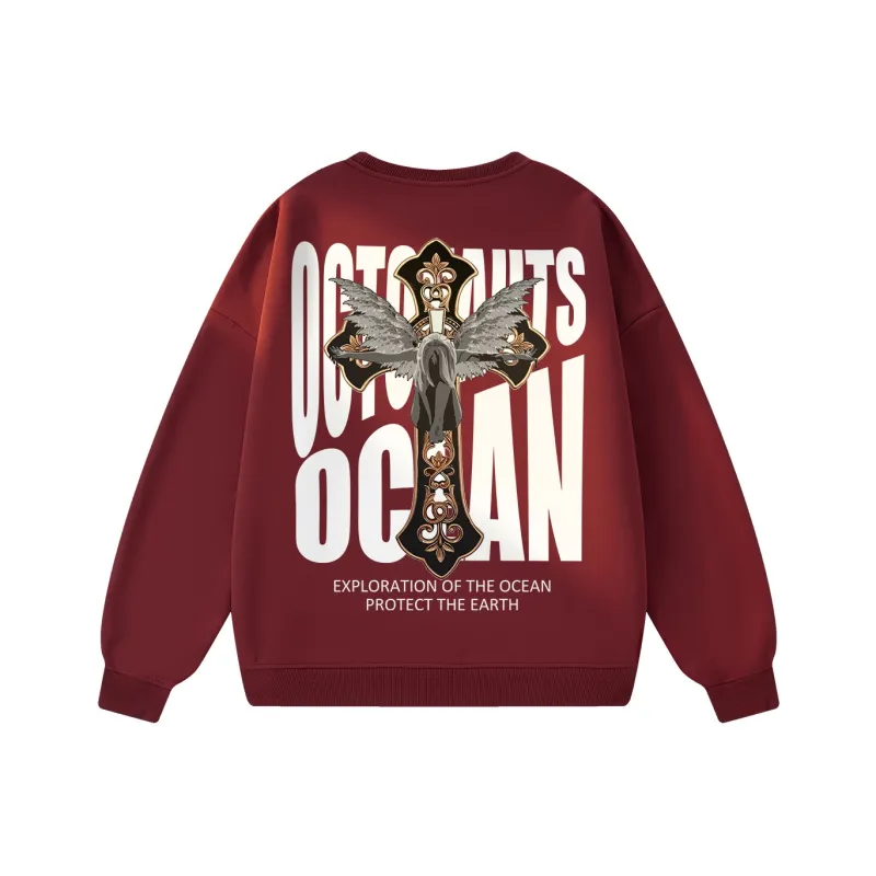 Small Columns Under The Sea Sweatshirt Unisex-10