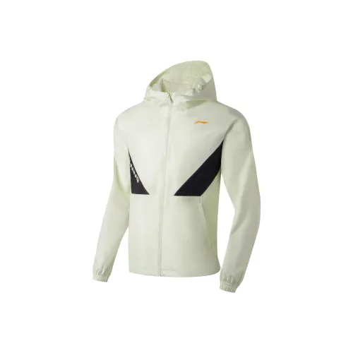 LiNing Fitness Series Jacket Men's Cream White