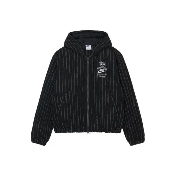 Nike X Stussy Striped Wool Jacket Asia Sizing