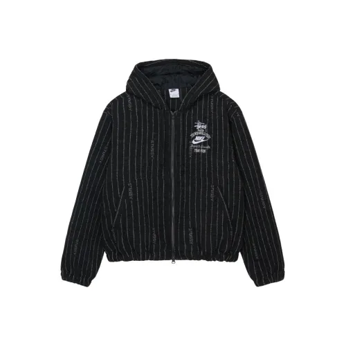 Nike X Stussy Striped Wool Jacket Asia Sizing