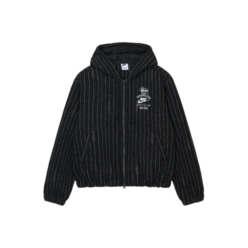 Nike X Stussy Striped Wool Jacket Asia Sizing-0
