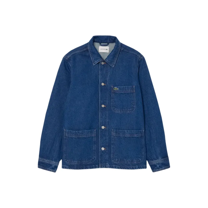 LACOSTE Denim Shirt Jacket-4