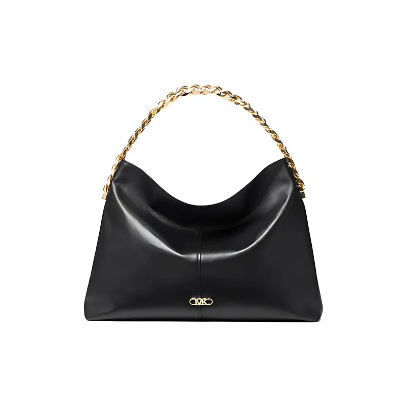 MICHAEL KORS Leather Handbag Shoulder Bag Small Size Women's Black-2