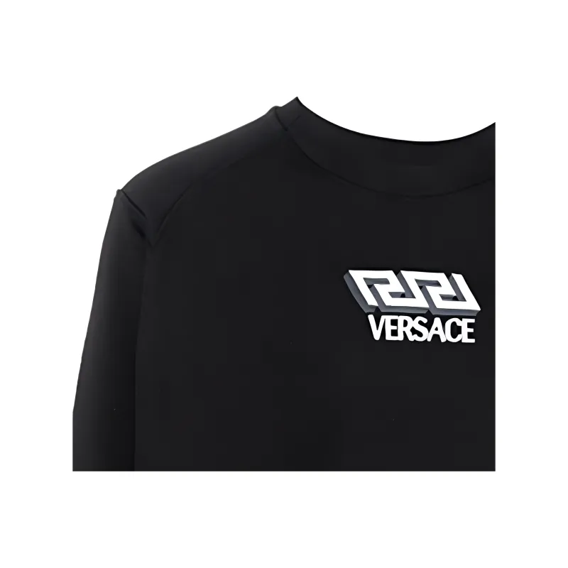 VERSACE Sweatshirts Men Black-4