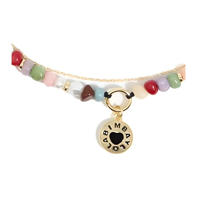 Bimba Y Lola Muliticolour Logo Necklace-1