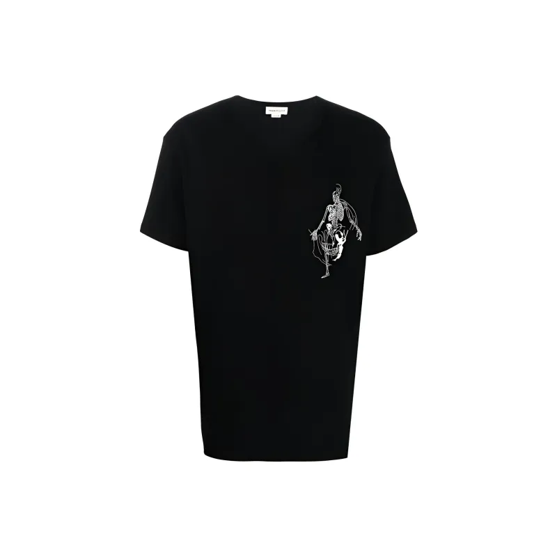 Alexander McQueen T Shirts Men Black-0