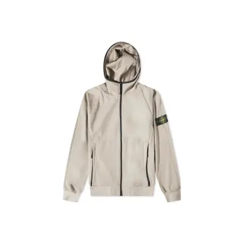 STONE ISLAND LIGHT SOFT SHELL R SERIES SOFT SHELL Jackets Coats Men's Dove Gray Color