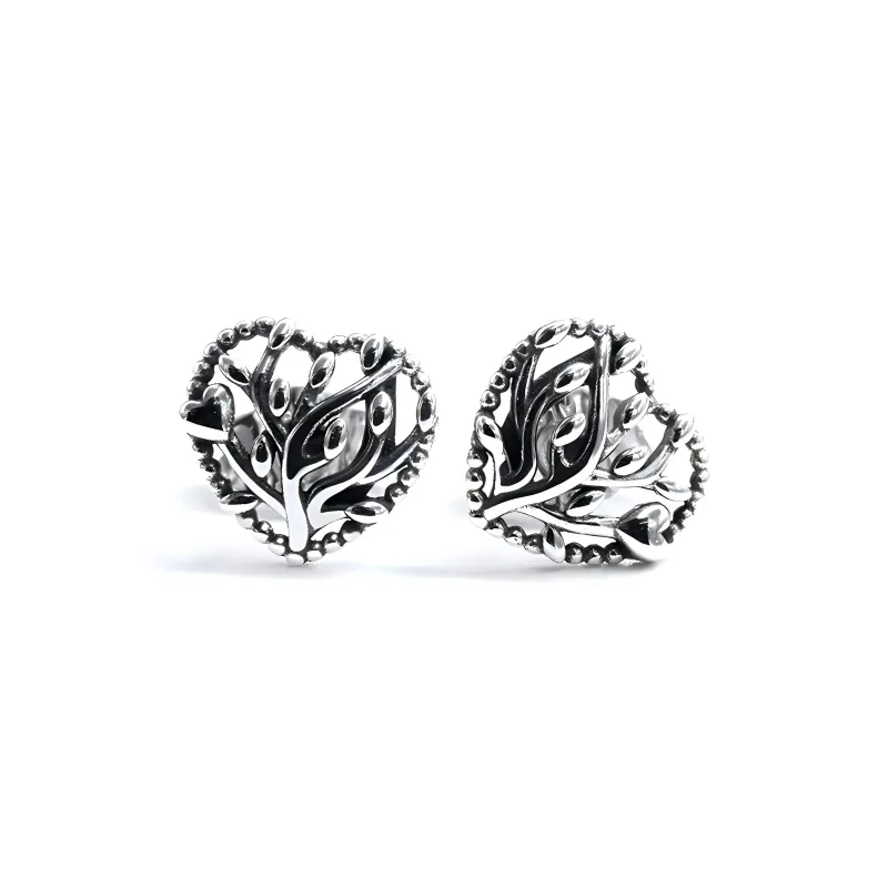 Pandora Stud Earrings Women's Silver-3