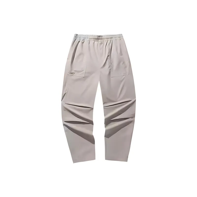 Anta Earthy Shell 2.0 Outdoor Collection Knitted Sports Pants Men's Smoke Gray-0