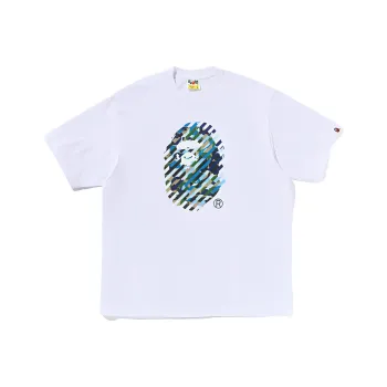 A BATHING APE Abc Camo Illusion Ape Head Tee