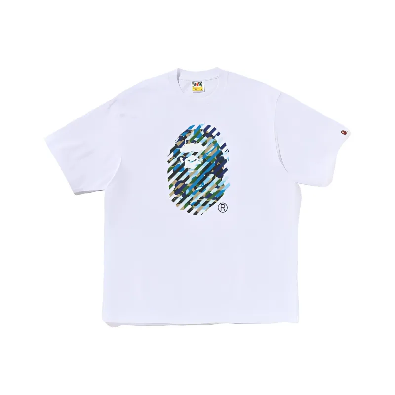 A BATHING APE Abc Camo Illusion Ape Head Tee-1