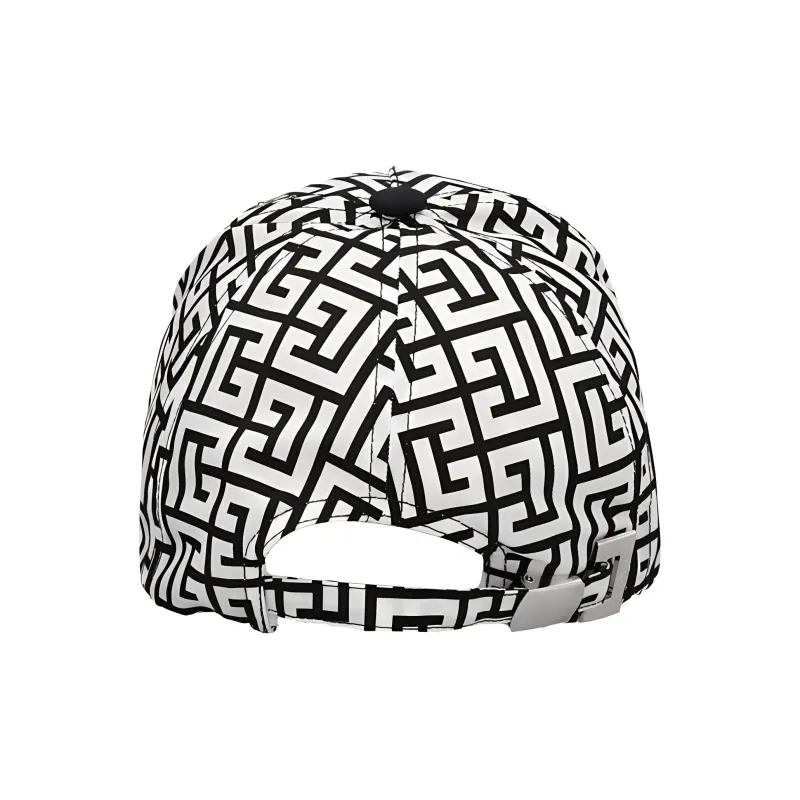 BALMAIN Iconic Monogram Motif Mens Peaked Hat-3