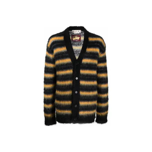 MARNI Striped Mohair Cardigan